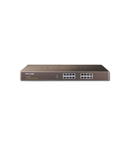 Коммутатор TP-Link SMB TL-SG1016 Коммутатор 16-port Gigabit Switch, 1U 19-inch rack-mountable steel case