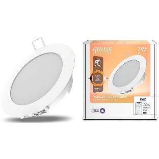Светильник светодиодный ДВО-7Вт Smart Home DIM Gauss