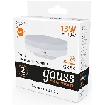 Лампа светодиодная LED Gauss Elementary 13Вт 3000K GX53 890lm, фото5