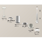 Светильник Ambrella Light XP8120001 PSL серебро полированное GX53 (A2301, C6325, A2060, C6325,A2060,C6325,A2101,C8120,N8118), фото 1