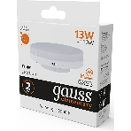 Лампа светодиодная LED Gauss Elementary 13Вт 3000K GX53 890lm, фото4
