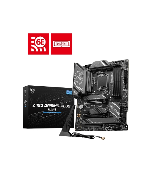 Материнская плата MSI Z790 GAMING PLUS WIFI, LGA 1700, 4xDDR5, 1xPCIe 5.0 x16, 1xPCIe 4.0 x16, 4xM.2, 6xSATA, 1xHDMI, 1xDP, 2.5 Gigabit Ethernet, 7.1 аудио, ATX