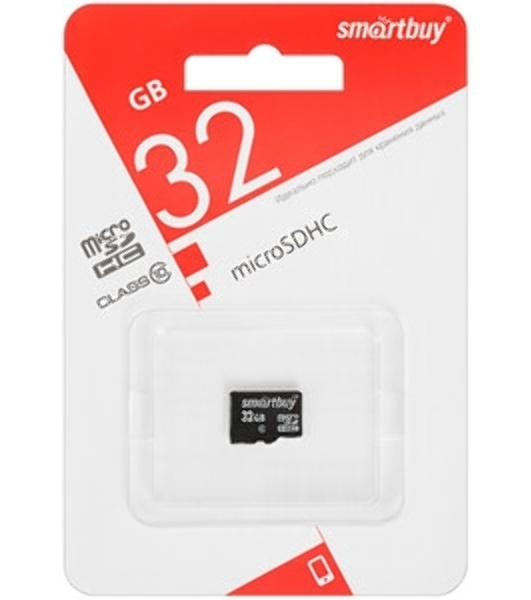 Флеш карта microSD 32Gb, Smartbuy microSDHC Class 10