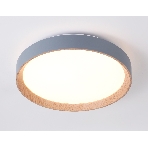 Потолочный светодиодный светильник Ambrella light FZ1320 GR/LWD серый/светлое дерево IP20 41W 3000-6400K D390*70 (ПДУ ИК), фото5