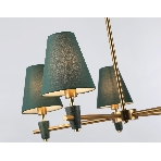 Люстра Ambrella light LH75051/5 BS/GN латунь/зеленый E14*5 max 40W D700*580, фото5