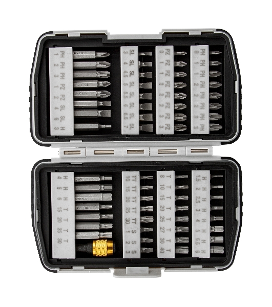 Набор бит Matrix магнитный адаптер crv в плат.боксе 64шт