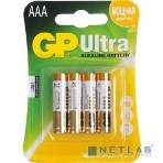 Батарейка GP 24AU-CR4 Ultra AAA (LR03), (4 шт. в уп-ке), фото 1