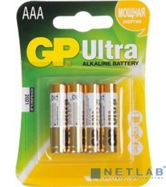 Батарейка GP 24AU-CR4 Ultra AAA (LR03), (4 шт. в уп-ке)