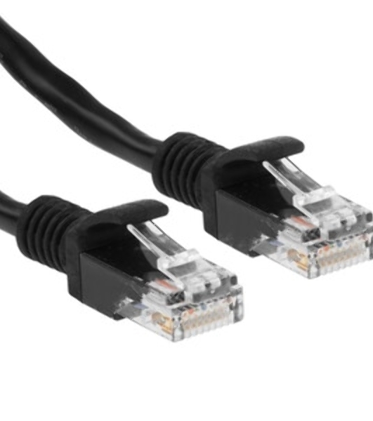 Патч-корд медный UTP Cablexpert PP10-1M/BK cat.5e, 1м, литой, многожильный, черный