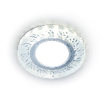Встраиваемый точечный светильник S217 CL/FR прозрачный/матовый GU5.3+3W(LED WHITE) D90*25, фото 1