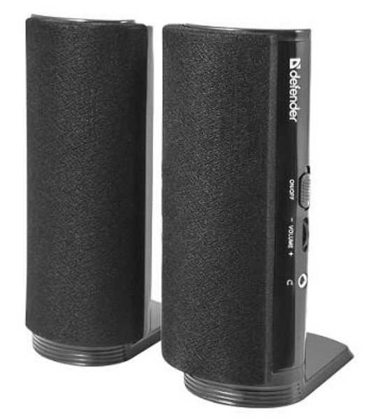 Акустическая система Defender SPK-210 2.0, 2x2W, разъем для наушников 65210