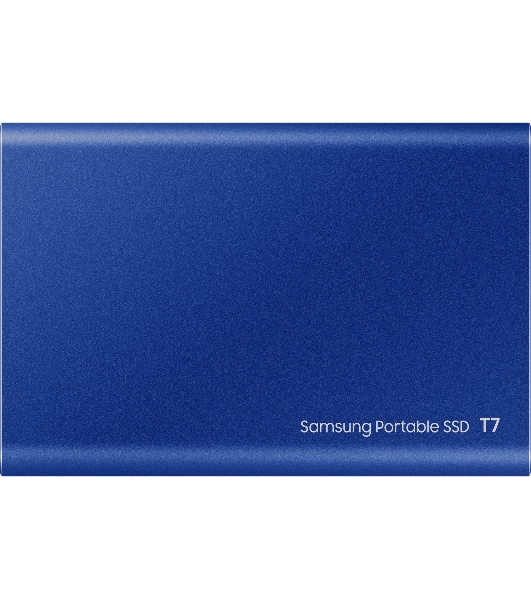 Внешний SSD Samsung T7, 2TB, USB 3.2 Gen 2 Type-C, R/W 1050/1000, синий