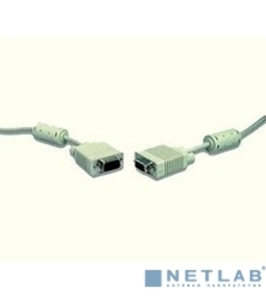 Кабель Gembird/Cablexpert VGA Premium 15M/15M, 3.0м, белый, тройной экран, феррит.кольца