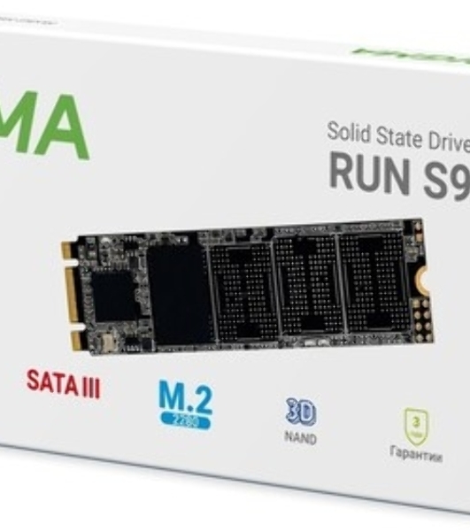 Накопитель SSD Digma Run S9, 1Tb, SATA III, 2.5', без NVMe, R/W 530/495