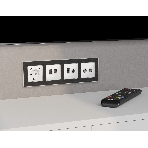 Комплект механизма электрической розетки 2USB С+C 20W с/з на винтовых зажимах 16A-250V ALFA Белый матовый QUANT (AP1305, VM165) MA130510, фото3