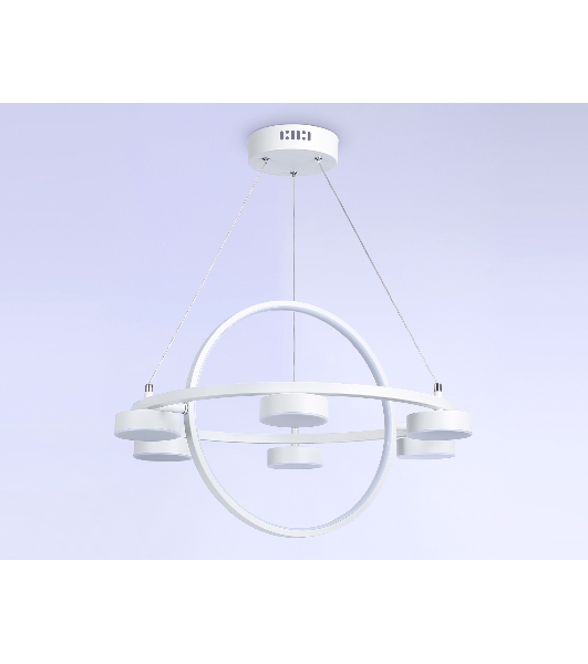 Светильник Ambrella light FL51772/2+6 WH белый 3000K/4200K/6400K 58W D600/380*1200 (ПДУ ИК)