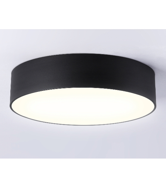 Потолочный светодиодный светильник Ambrella light FV5525 BK черный LED 35W 3000K D300*58 (Без ПДУ)