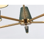 Люстра Ambrella light LH75051/5 BS/GN латунь/зеленый E14*5 max 40W D700*580, фото4