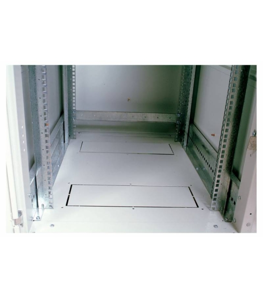 Шкаф коммутационный ЦМО ШТК-М-42.6.10-3ААА 42U 600x1020 мм пер. дв. металл задн. дв. стал. лист 2 бок. пан. направл. под закл. гайки 550 кг серый