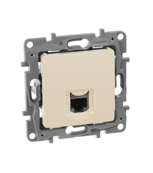 Розетка компьютерная RJ45 кат. 5 UTP, сл. кость ETIKA