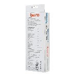 Сетевой фильтр Buro 500SH-5-SW-B 5 м, 5 розеток, черный, коробка, фото10