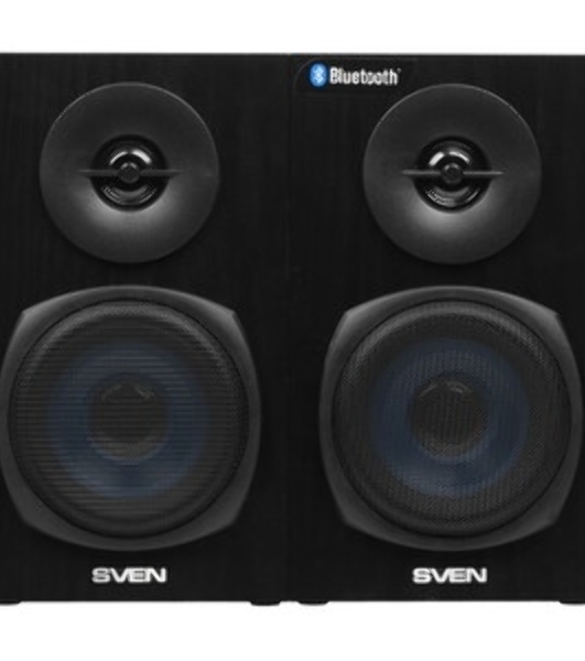 Акустическая система 2.0 SVEN SPS-576 черные (2x4W, Bluetooth, дерево)