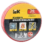 Изолента IEK UIZ-20-10-K04 0,18х19 мм красная 20 метров, фото4