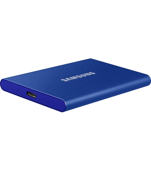Внешний SSD Samsung T7, 2TB, USB 3.2 Gen 2 Type-C, R/W 1050/1000, синий