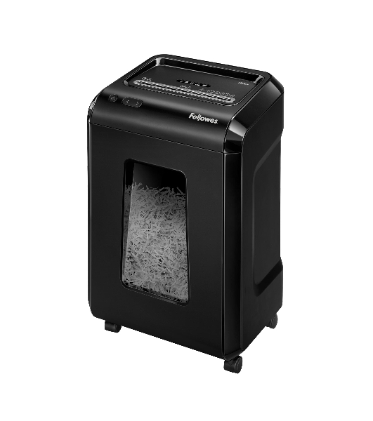 Шредер Fellowes Powershred 92Cs FS-1719301 P-4, 4х38мм, 18лст., 25лтр., уничтожает: скобы, карты, скрепки, CD