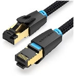 Патч-корд Vention прямой SFTP cat.8 RJ45 - 3 м. черный Тканевая оплетка, фото4