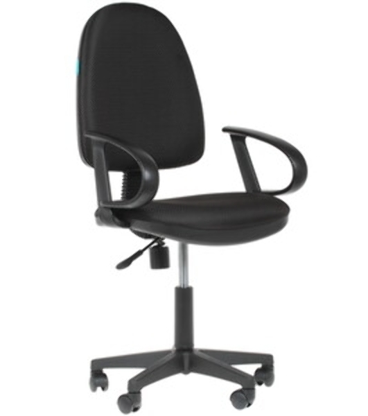 Кресло Бюрократ CH-300/BLACK черный, экокожа, 120 кг, механизм качания