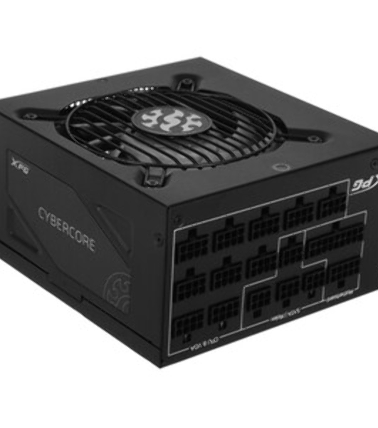 Блок питания ADATA XPG CYBERCORE II 1300W RTL (CYBERCOREII1300P-BKCEU), 1300Вт, 80 PLUS Platinum, 120мм, модульный, черный