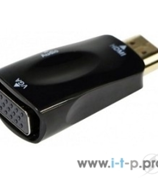 Переходник HDMI-VGA Cablexpert A-HDMI-VGA-02, 19M/15F, Jack3.5 аудиовыход
