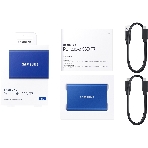 Внешний SSD Samsung T7, 2TB, USB 3.2 Gen 2 Type-C, R/W 1050/1000, синий, фото14