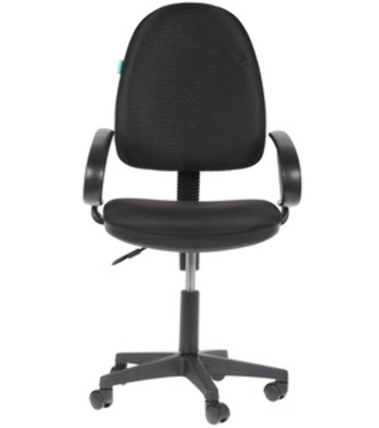 Кресло Бюрократ CH-300/BLACK черный, экокожа, 120 кг, механизм качания
