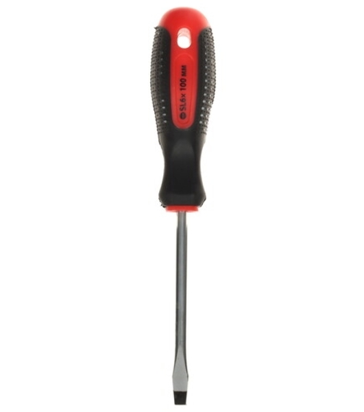 Отвертка Matrix fusion 11423 sl6.0х100 мм crv 3х компонентная рукоятка ''anti slip''