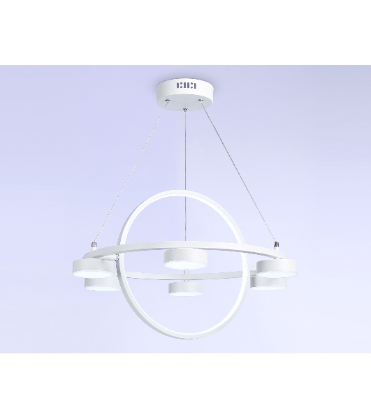 Светильник Ambrella light FL51772/2+6 WH белый 3000K/4200K/6400K 58W D600/380*1200 (ПДУ ИК)