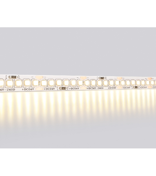 Светодиодная лента Ambrella light GS3501 2835 240Led /22W m/ 24V IP20 3000K/ 5000*10*1.2mm (2 конт.)