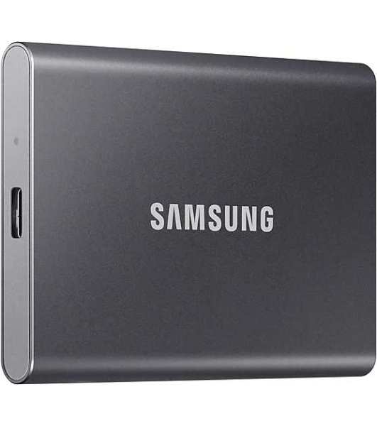 Внешний SSD Samsung T7, 1TB, USB 3.2 Gen 2 Type-C, R/W 1050/1000, серый