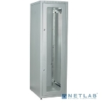 Шкаф сетевой ITK LE35-42U68-GM LINEA E 42U 600х800 мм стекл. передняя дверь, задняя металлическая серый, фото 1