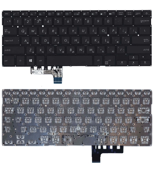 Клавиатура для ноутбука Asus UX331 UX331U UX331UA UX331UN черная с подсветкой