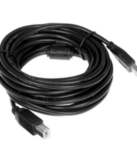 Кабель USB2.0 Cablexpert CCF-USB2-AMBM-TR-15, AM/BM, медь, двойн.экран, фер.кольцо, Pro, 4.5м, прозрач, пакет