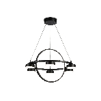 Светильник Ambrella light FL51775/2+6 BK черный 3000K/4200K/6400K 58W D600/380*1200 (ПДУ ИК), фото5