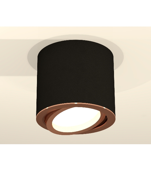 Светильник Ambrella Light XS7402004 SBK/PPG черный песок/золото розовое полированное MR16 GU5.3 (C7402, N7005)