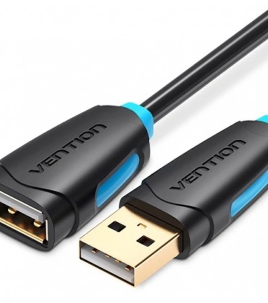 Кабель-удлинитель Vention USB 2.0 AM/AF - 2м черный