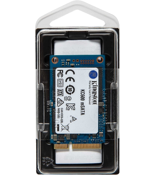 Накопитель SSD Kingston KC600, 1Tb, mSATA, R/W 550/520