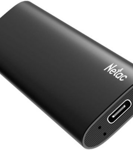 Внешний SSD Netac Z SLIM, 500 Gb, USB 3.2 Gen 2 Type-C, R/W 550/480, черный