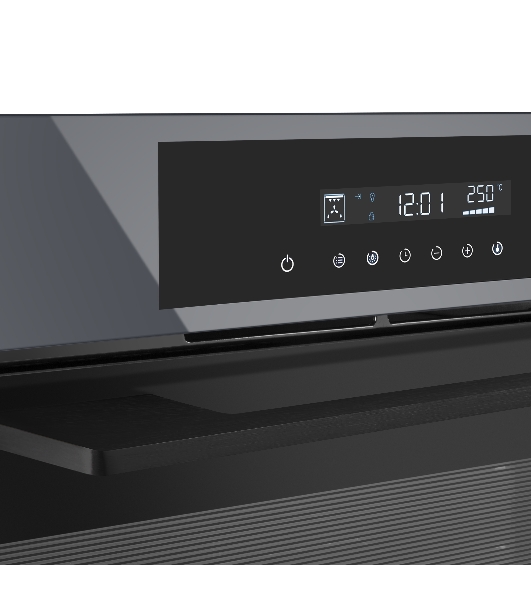 Шкаф духовой электрический Maunfeld AEOD60103G1, 60л, дверца с 3 стеклами, графит