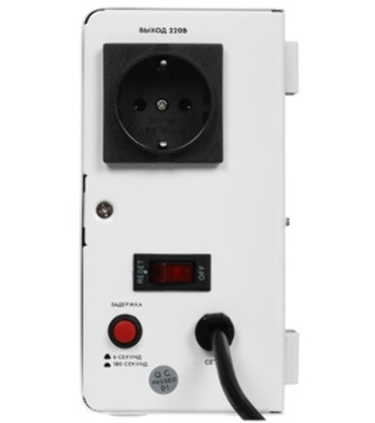 Настенный стабилизатор напряжения SMARTWATT AVR SLIM 500RW (100W - 260W, 500VA, 0.5 кВт, 50 Гц, розеток — 1, LED-диспле