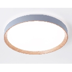 Потолочный светодиодный светильник Ambrella light FZ1322 GR/LWD серый/светлое дерево IP20 60W 3000-6400K D490*80 (ПДУ ИК), фото6